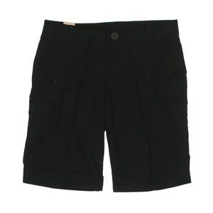 *DKNY Jeans Black Cuffed Khaki High Rise Shorts